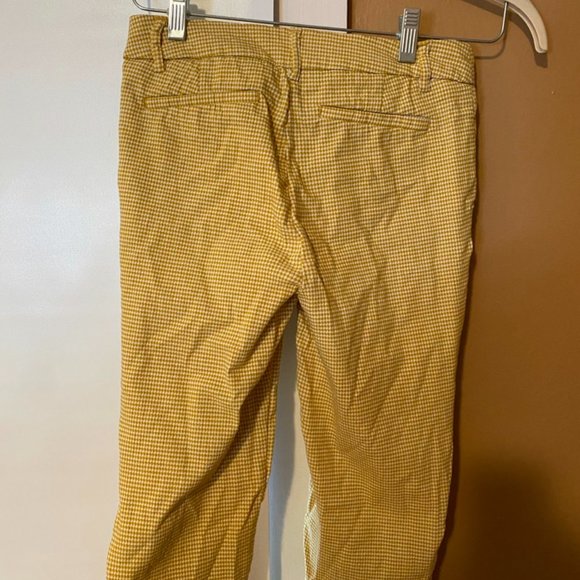 Adrienne Vittandini yellow houndstooth pants - Picture 4 of 4